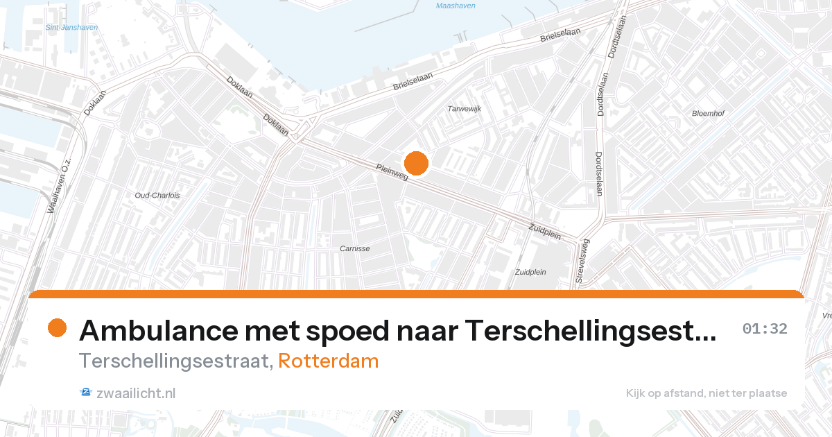 Ambulance met spoed naar Terschellingsestraat in Rotterdam — 1 feb 2026