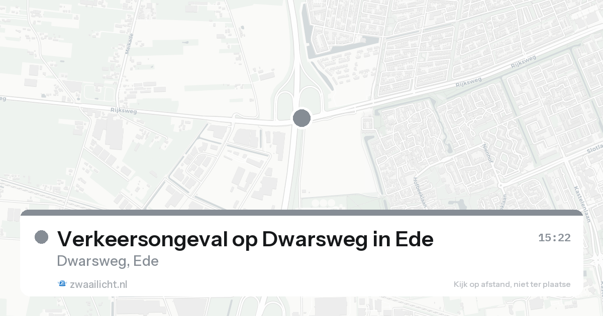 Verkeersongeval op Dwarsweg in Ede — 5 mei 2026