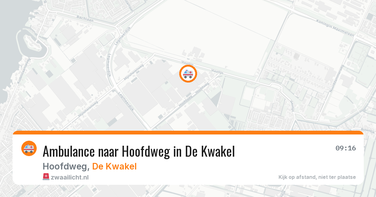 Ambulance naar Hoofdweg in De Kwakel — 24 mrt 2026