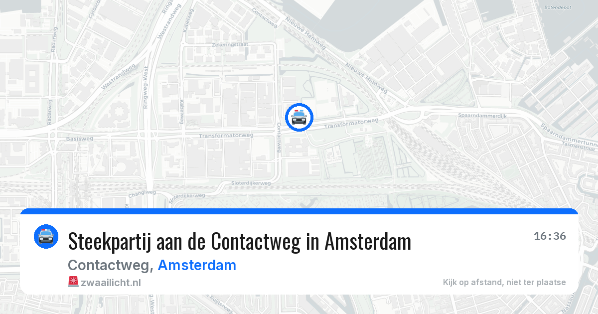 Steekpartij aan de Contactweg in Amsterdam — 30 jul 2026