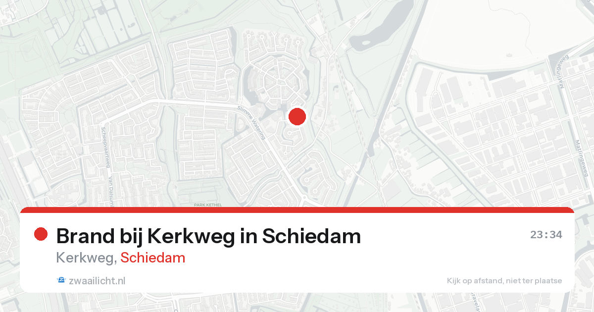 Brand bij Kerkweg in Schiedam — 17 aug 2026