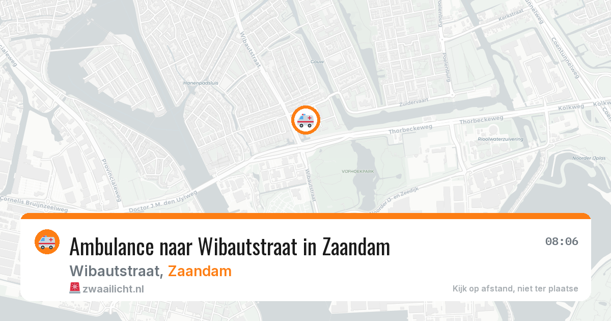 Ambulance naar Wibautstraat in Zaandam — 26 jul 2026