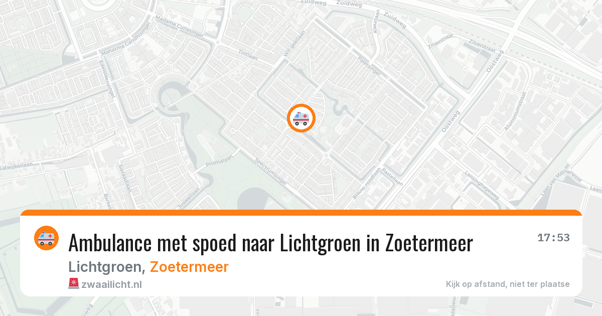 Ambulance met spoed naar Lichtgroen in Zoetermeer — 28 jun 2026