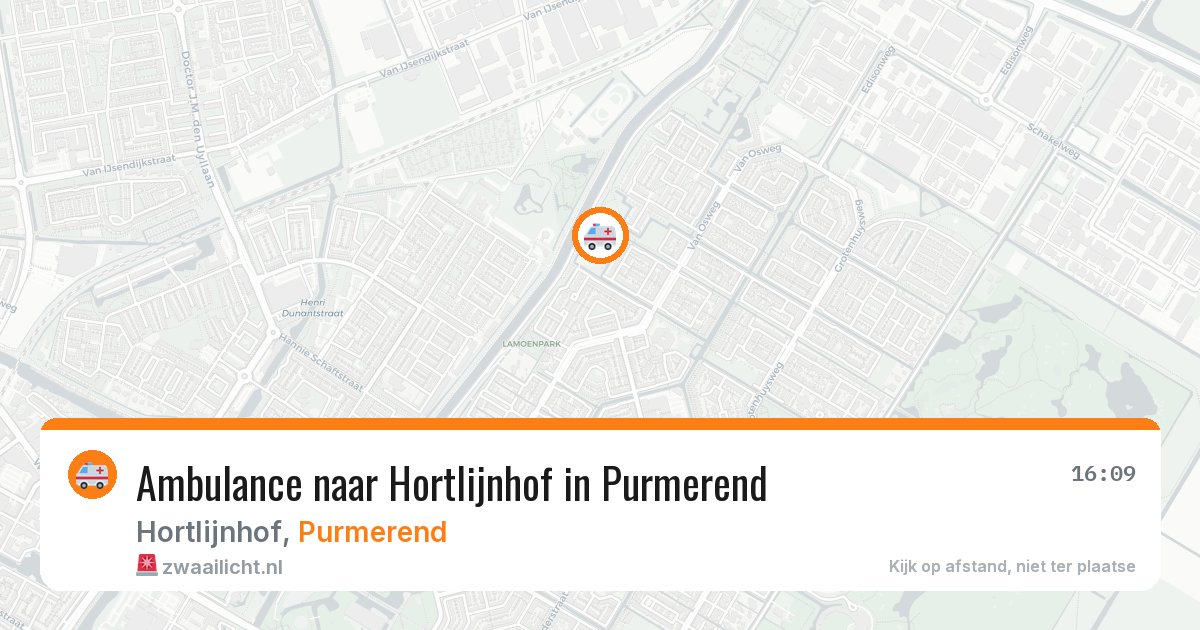 Ambulance naar Hortlijnhof in Purmerend — 9 jun 2026