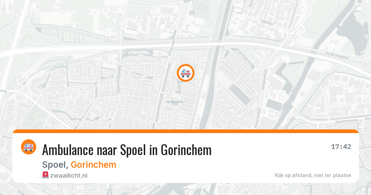 Ambulance naar Spoel in Gorinchem — 21 mei 2026