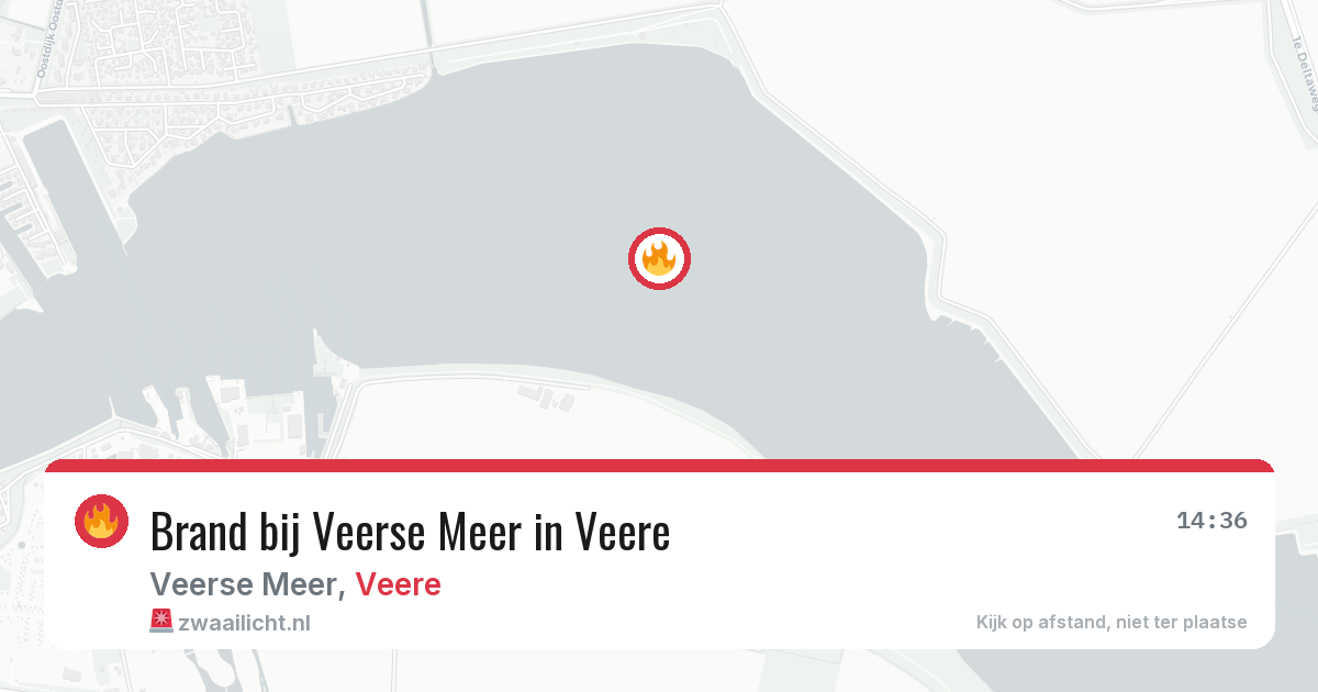 Brand bij Veerse Meer in Veere — 30 mrt 2026