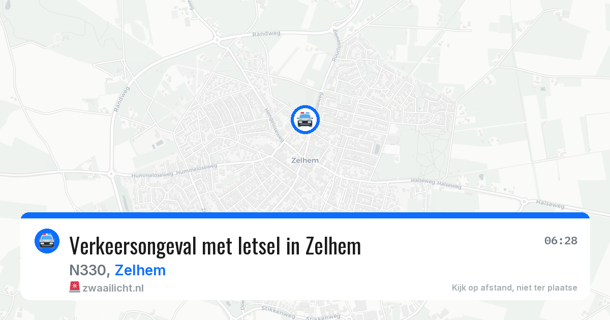 Verkeersongeval met letsel in Zelhem — 22 jun 2026