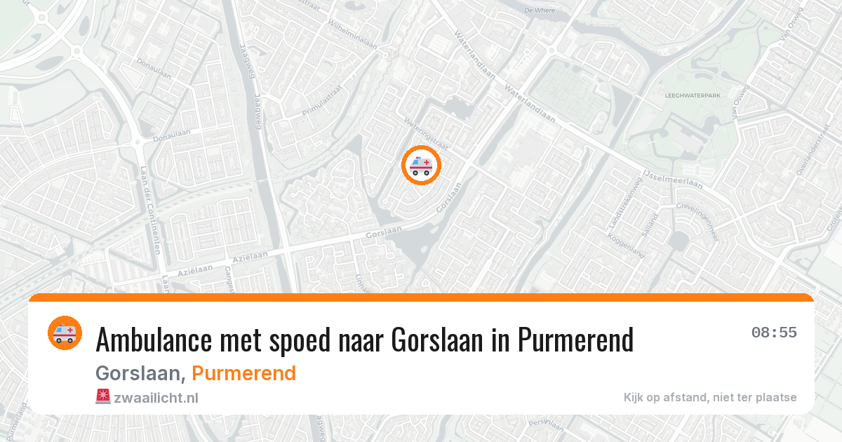 Ambulance met spoed naar Gorslaan in Purmerend — 9 mrt 2026