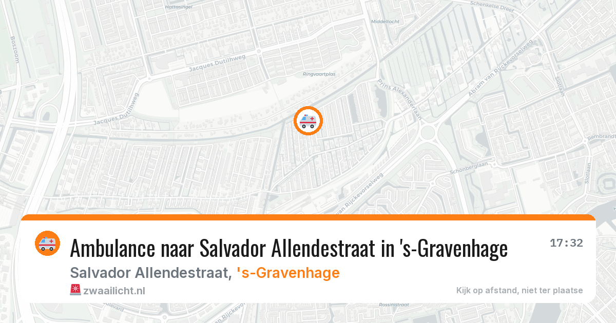 Ambulance naar Salvador Allendestraat in 's-Gravenhage — 22 mrt 2026
