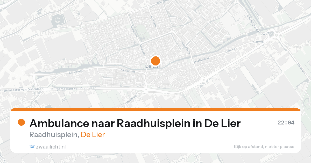 Ambulance naar Raadhuisplein in De Lier — 19 aug 2026