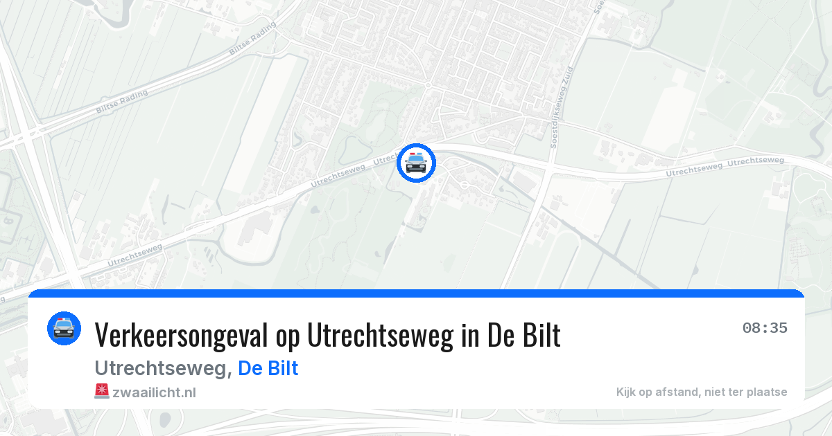 Verkeersongeval op Utrechtseweg in De Bilt — 2 jun 2026