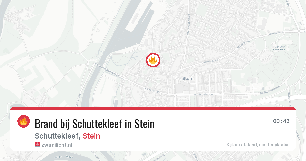 Brand bij Schuttekleef in Stein — 8 jul 2026