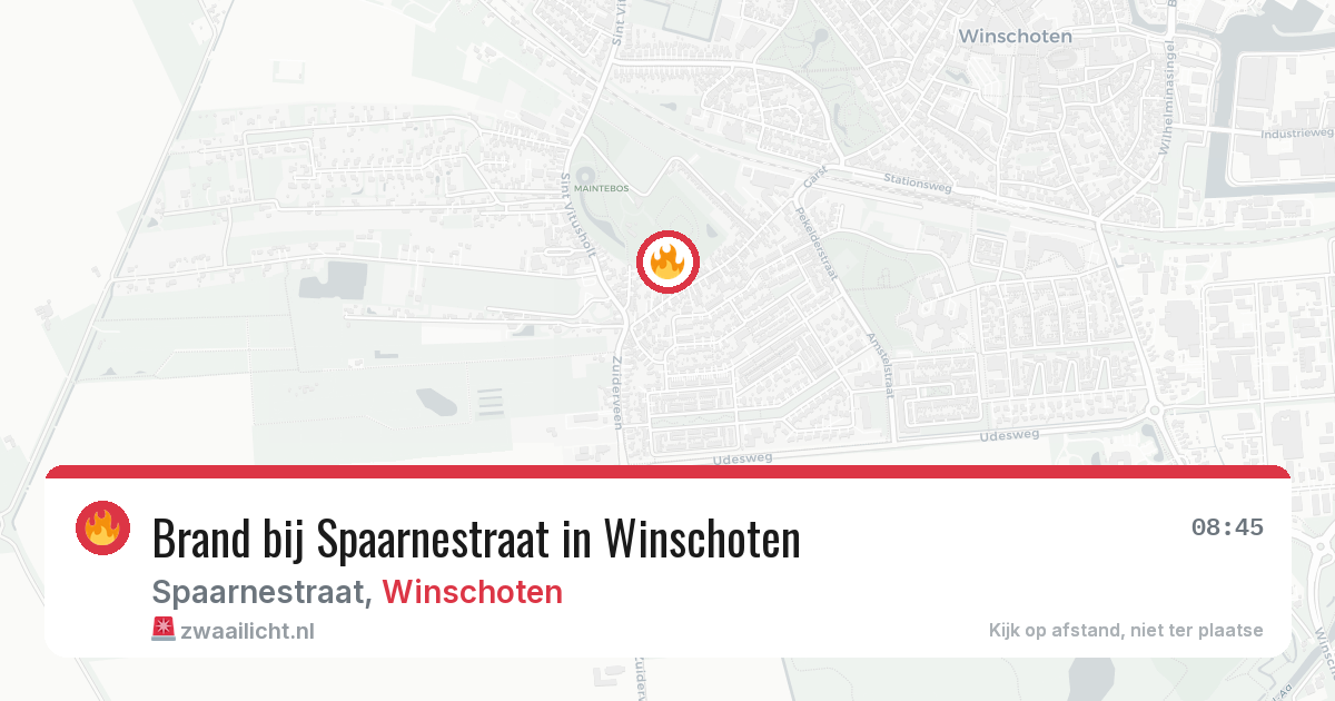 Brand bij Spaarnestraat in Winschoten — 20 jun 2026