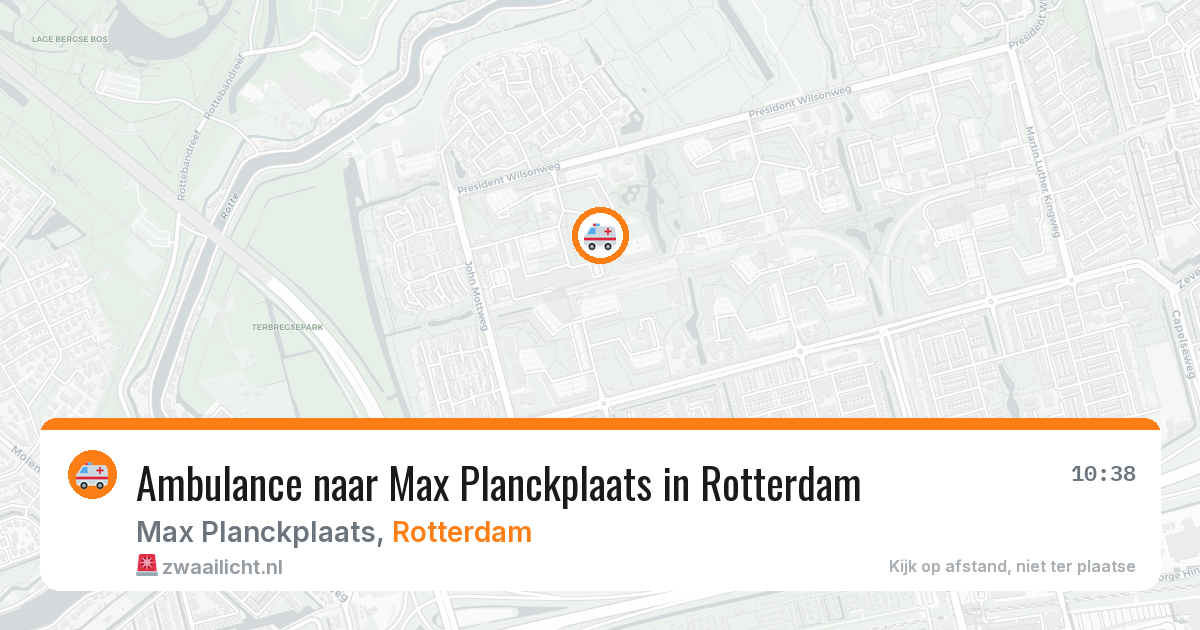 Ambulance naar Max Planckplaats in Rotterdam — 7 jun 2026