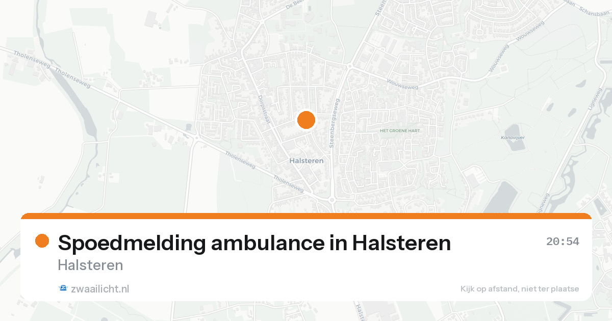 Spoedmelding ambulance in Halsteren — 7 feb 2026