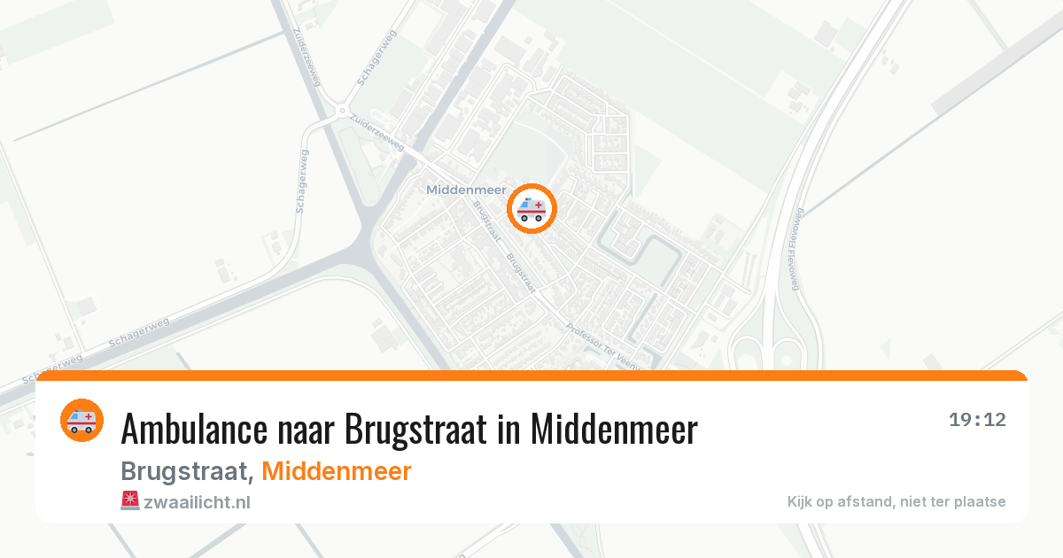 Ambulance naar Brugstraat in Middenmeer — 1 aug 2026