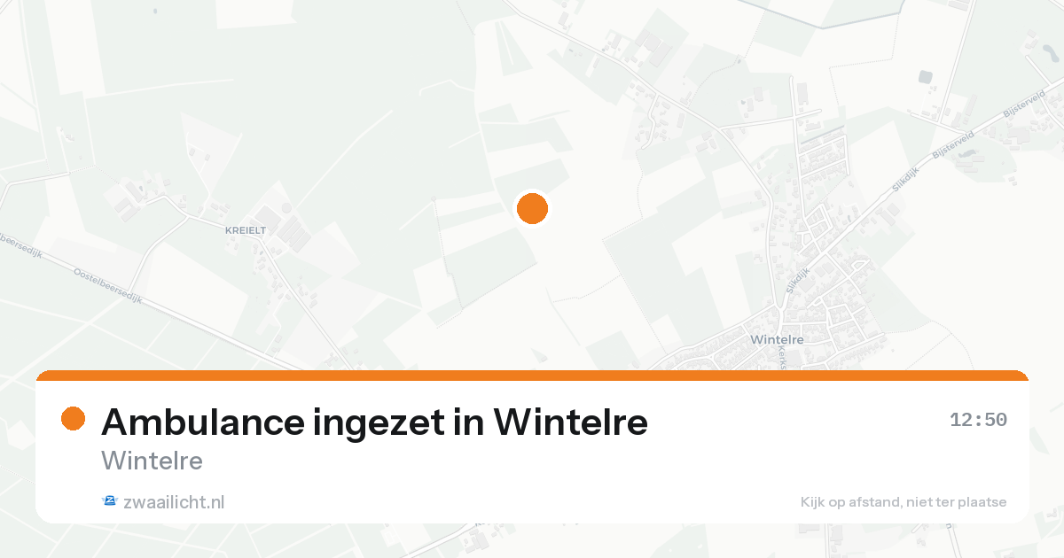 Ambulance ingezet in Wintelre — 12 aug 2026