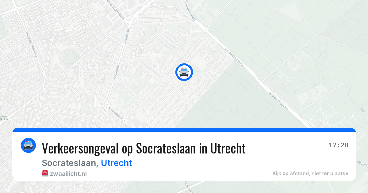 Verkeersongeval op Socrateslaan in Utrecht — 6 jun 2026