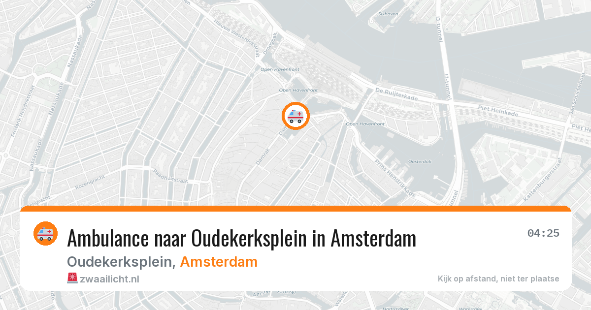 Ambulance naar Oudekerksplein in Amsterdam — 1 apr 2026