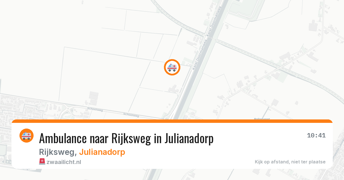 Ambulance naar Rijksweg in Julianadorp — 15 jul 2026
