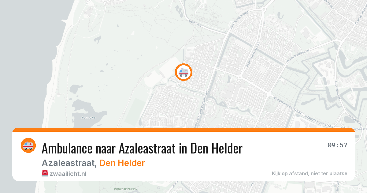 Ambulance naar Azaleastraat in Den Helder — 23 jul 2026
