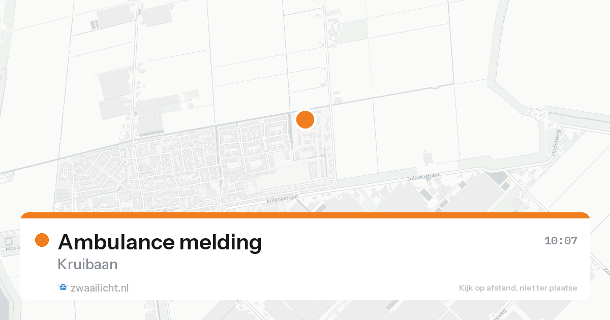 Ambulance melding — 8 feb 2026