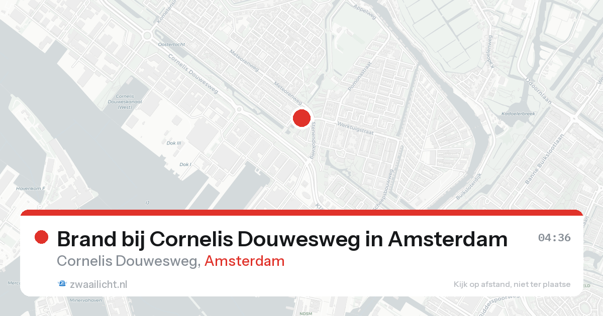 Brand bij Cornelis Douwesweg in Amsterdam — 7 jun 2026