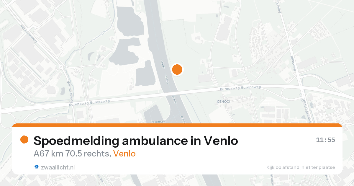 Spoedmelding ambulance in Venlo — 19 aug 2026