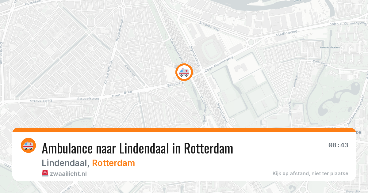 Ambulance naar Lindendaal in Rotterdam — 30 mei 2026