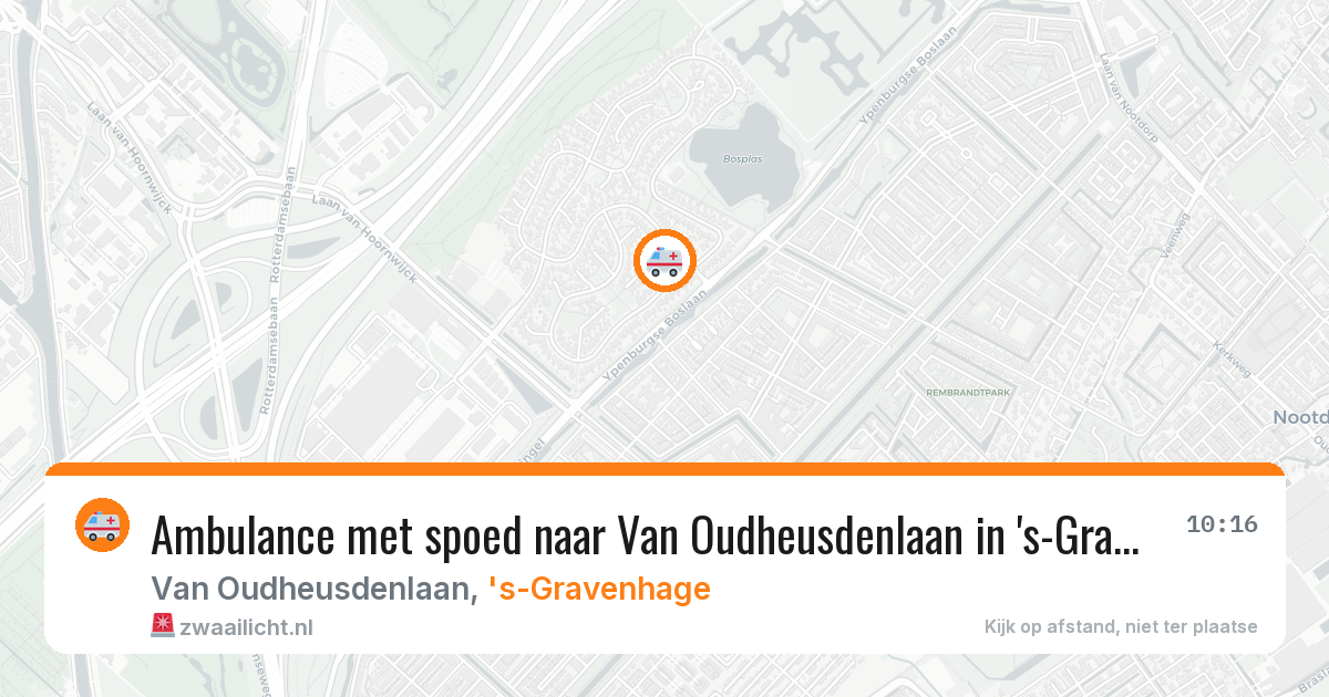 Ambulance met spoed naar Van Oudheusdenlaan in 's-Gravenhage — 7 feb 2026