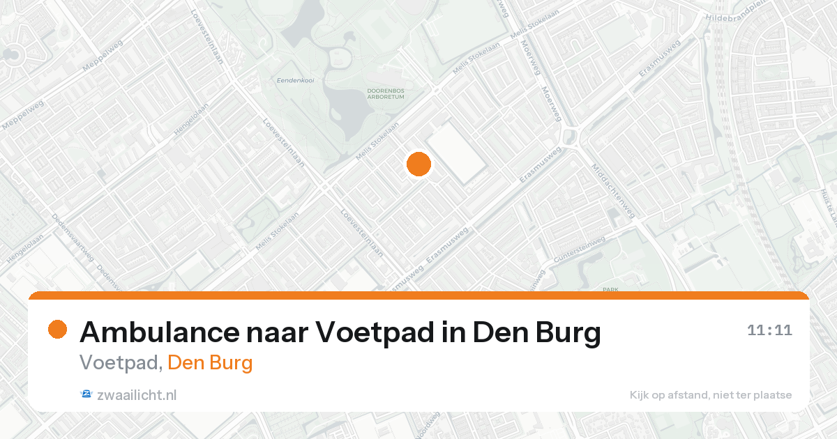 Ambulance naar Voetpad in Den Burg — 5 jun 2026
