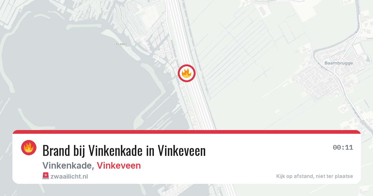 Brand bij Vinkenkade in Vinkeveen — 27 jun 2026