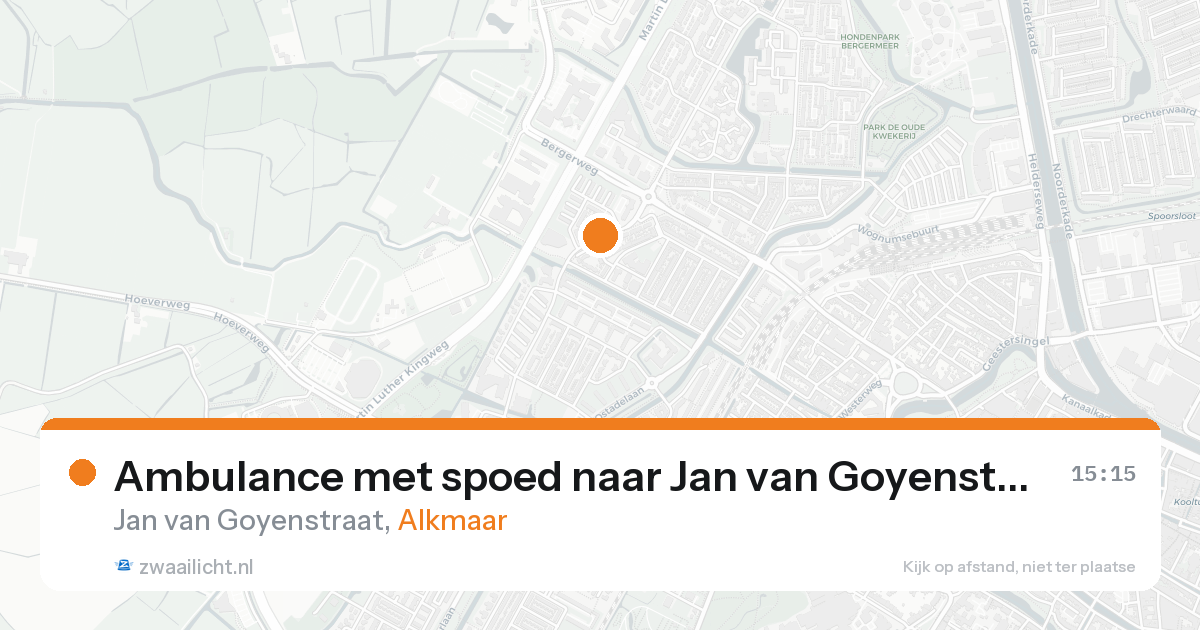 Ambulance met spoed naar Jan van Goyenstraat in Alkmaar — 31 jan 2026