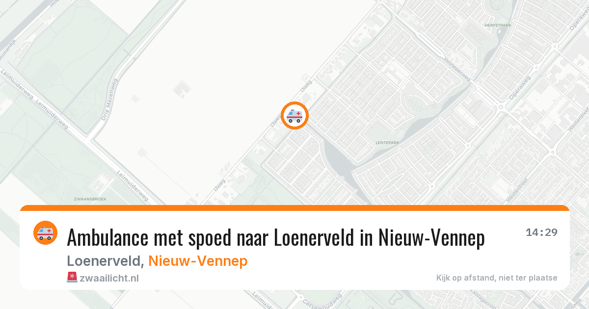 Ambulance met spoed naar Loenerveld in Nieuw-Vennep — 22 jun 2026