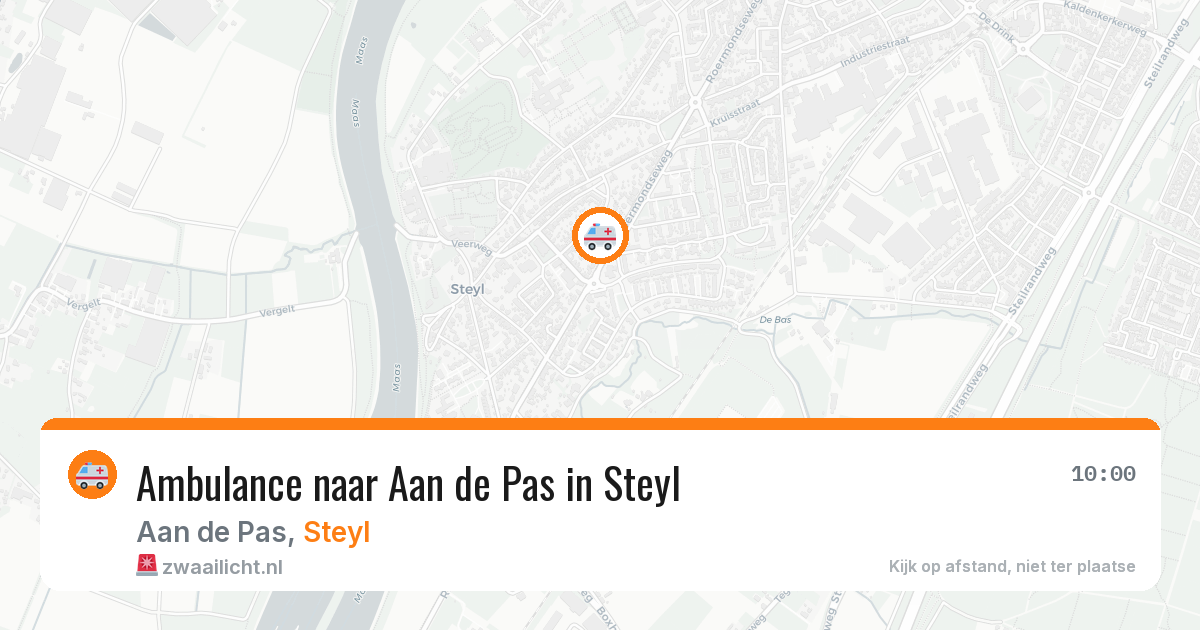 Ambulance naar Aan de Pas in Steyl — 8 aug 2026