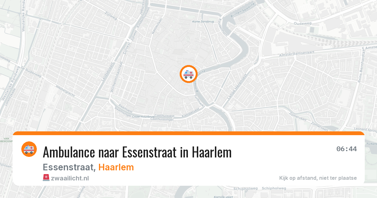 Ambulance naar Essenstraat in Haarlem — 3 aug 2026