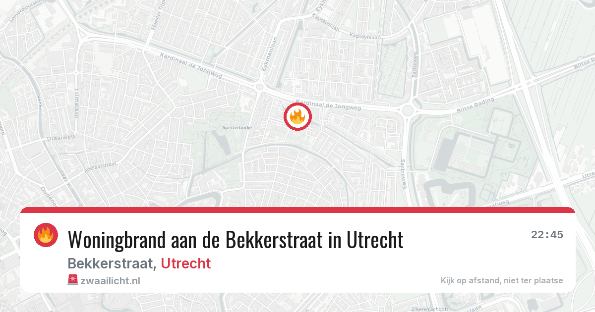 Woningbrand aan de Bekkerstraat in Utrecht — 19 jun 2026