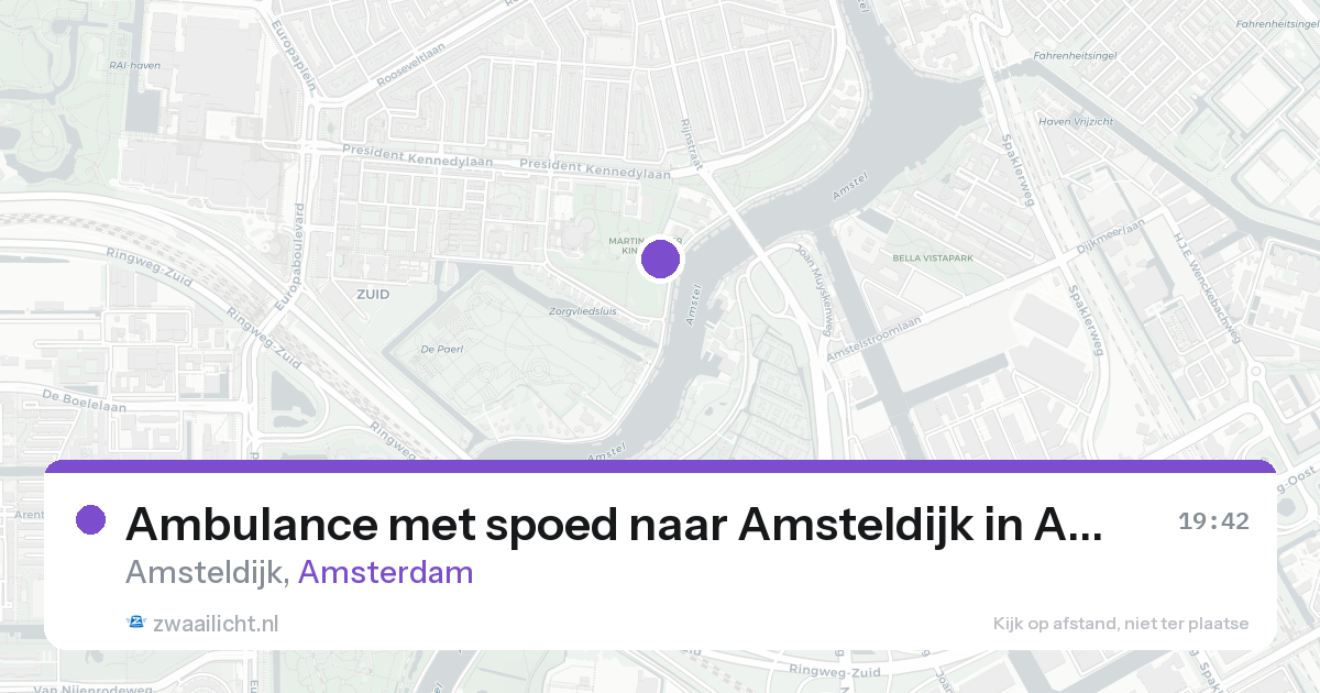 Ambulance met spoed naar Amsteldijk in Amsterdam — 31 jan 2026