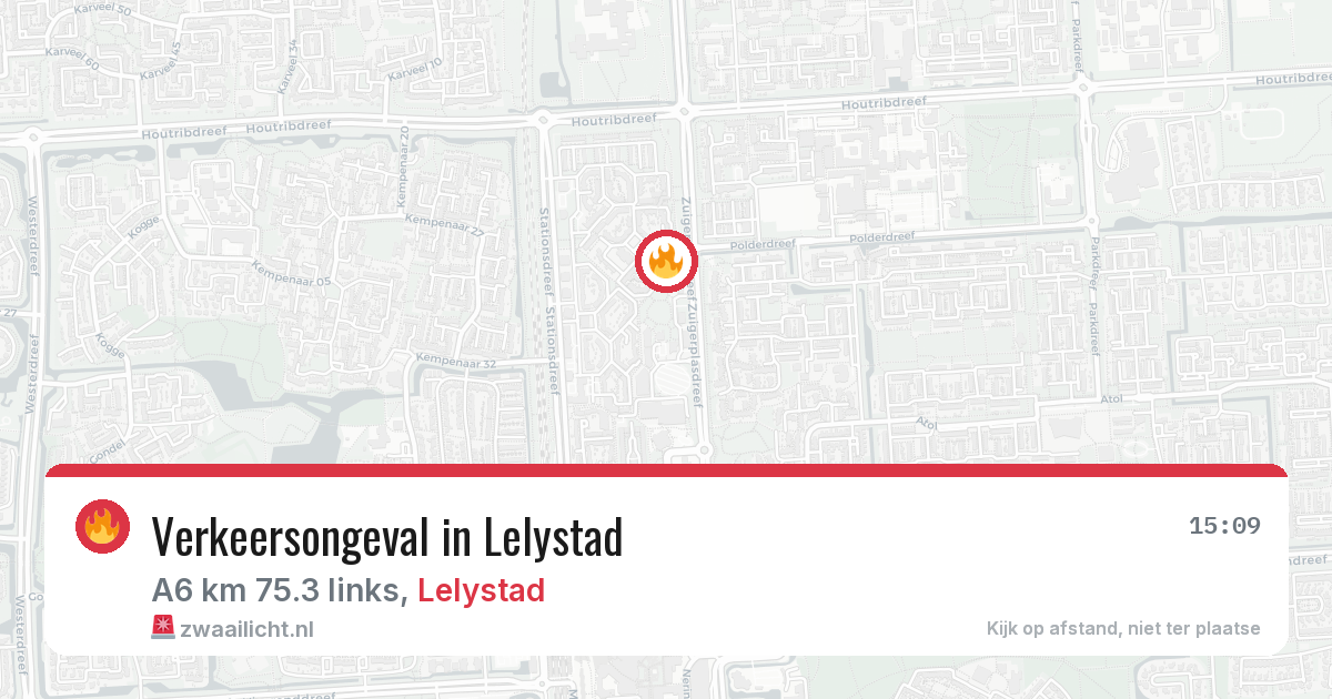 Verkeersongeval in Lelystad — 20 apr 2026