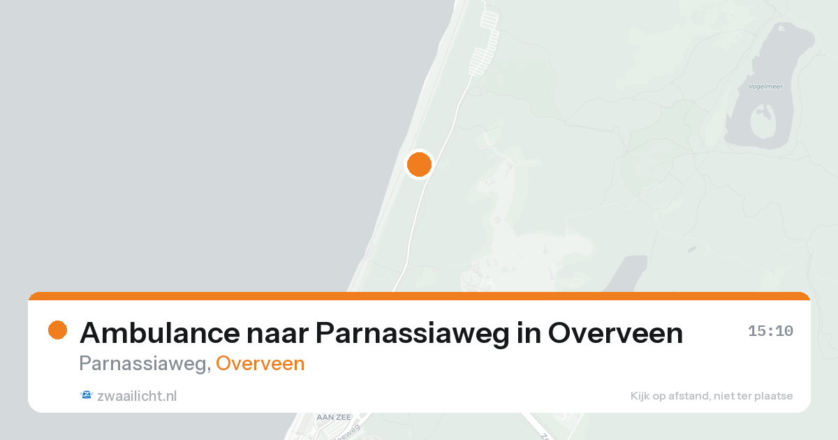 Ambulance naar Parnassiaweg in Overveen — 13 aug 2026