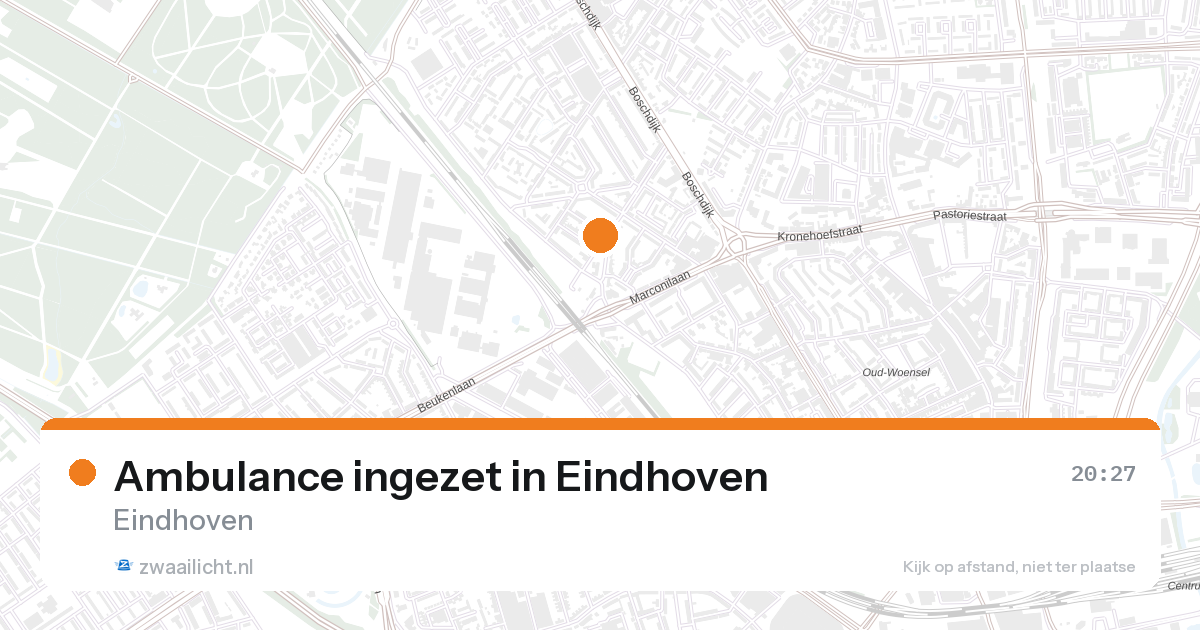Ambulance ingezet in Eindhoven — 26 aug 2026