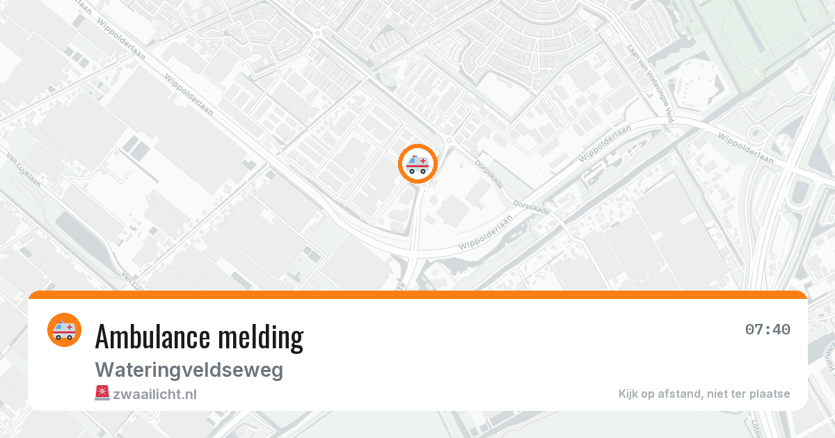 Ambulance melding — 20 jan 2026