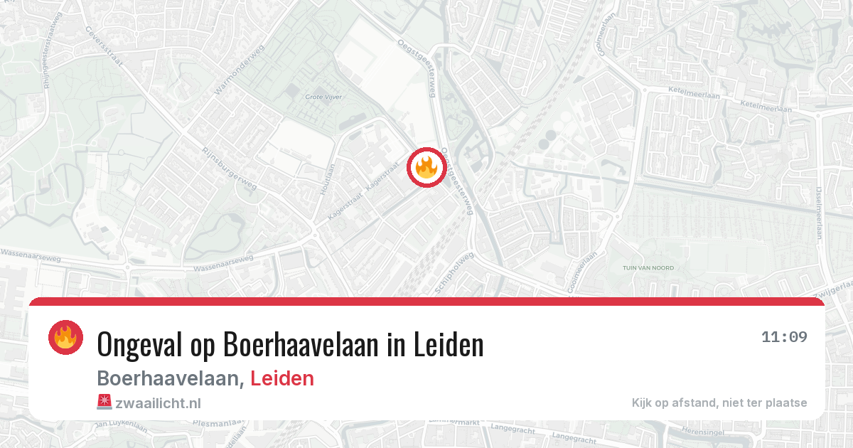 Ongeval op Boerhaavelaan in Leiden — 20 jun 2026