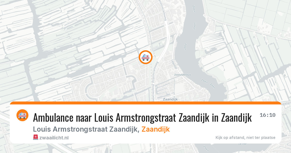 Ambulance naar Louis Armstrongstraat Zaandijk in Zaandijk — 20 feb 2026