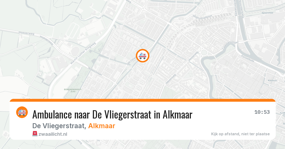 Ambulance naar De Vliegerstraat in Alkmaar — 2 mrt 2026