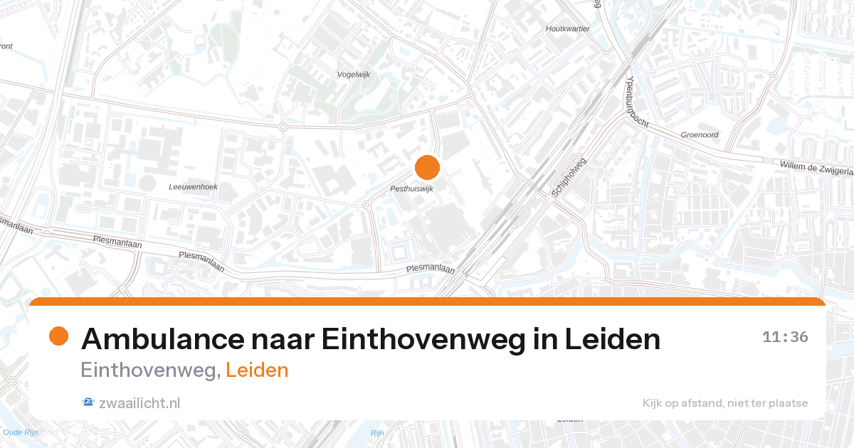 Ambulance naar Einthovenweg in Leiden — 6 mei 2026