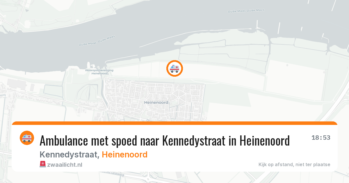 Ambulance met spoed naar Kennedystraat in Heinenoord — 11 apr 2026