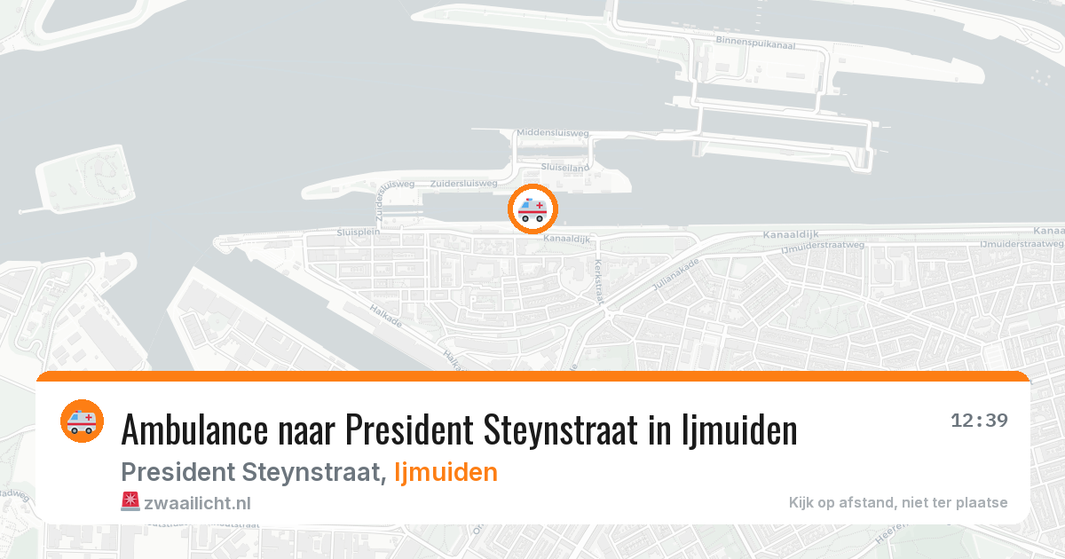Ambulance naar President Steynstraat in Ijmuiden — 11 aug 2026