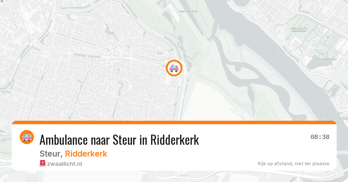 Ambulance naar Steur in Ridderkerk — 29 jun 2026