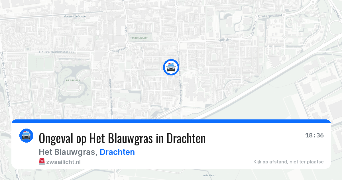 Ongeval op Het Blauwgras in Drachten — 20 jun 2026